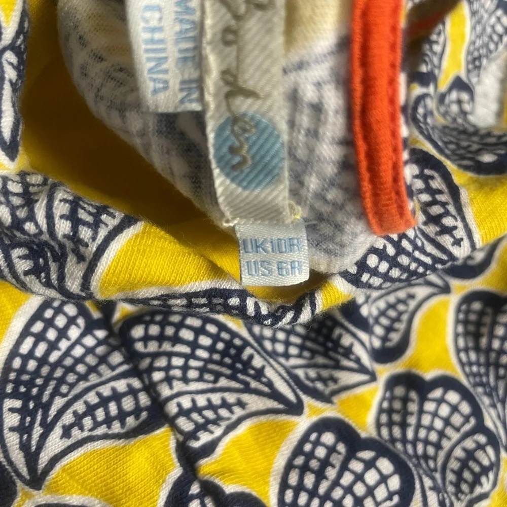 Boden 6‎ R Sleeveless Dress Blue and Yellow Spring Cruise Summer Golf - Picture 4 of 8